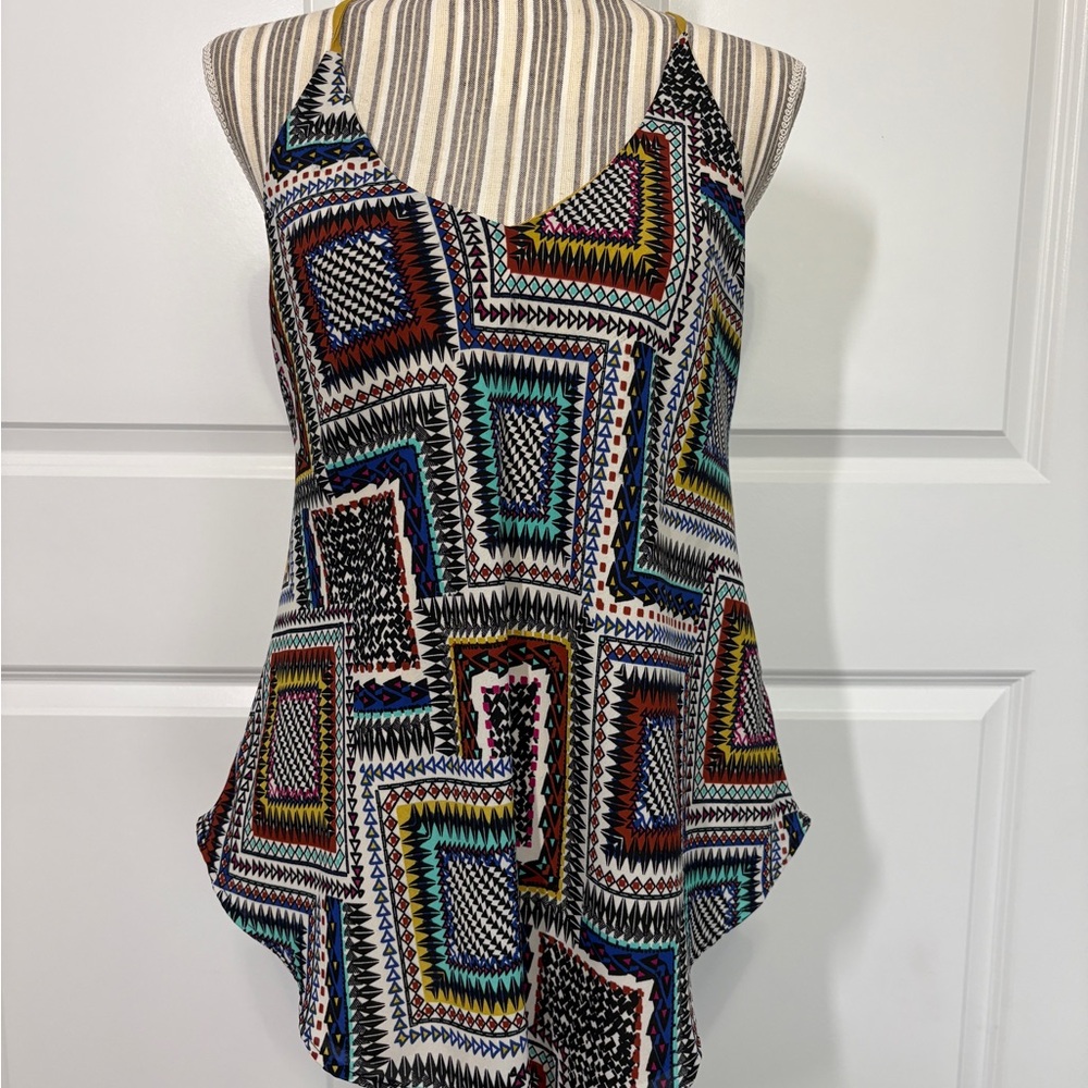 HeartSoul Multicolor Geometric Camisole